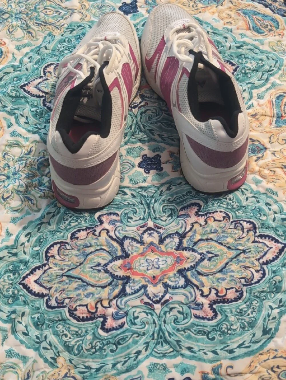 Athletech White and Pink Women's Athletic Sneakers